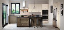 Load image into Gallery viewer, Natural Wood and Off White Shaker Cabinetry Aristokraft